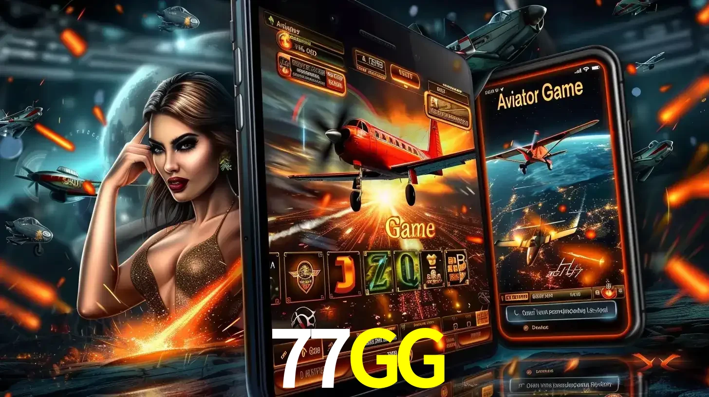 Mulher estilosa cercada por telas que exibem a jogabilidade do Aviator, capturando a intensidade e a estratégia deste popular crash game oferecido pelo 77GG.